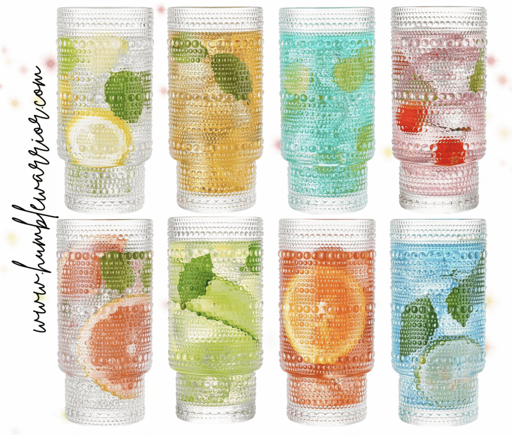 hobnail highball glasses!